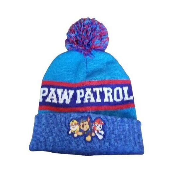 Toddler Paw Patrol Winter Hat for Toddler 2T-5T Boys Chase Mashall Rubble GUC - Picture 1 of 7